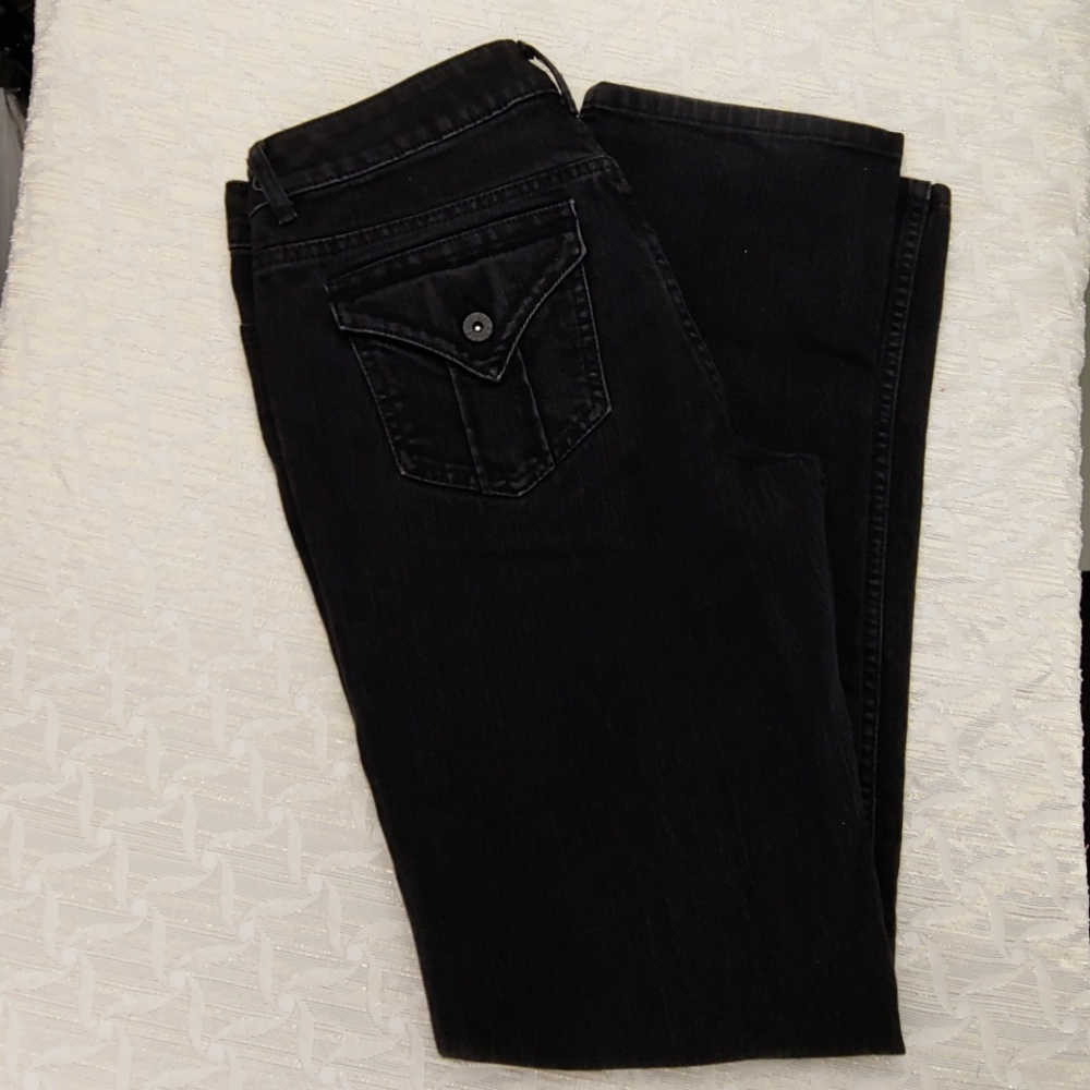 Vera Wang Straight Black Size 8 Women's Jeans